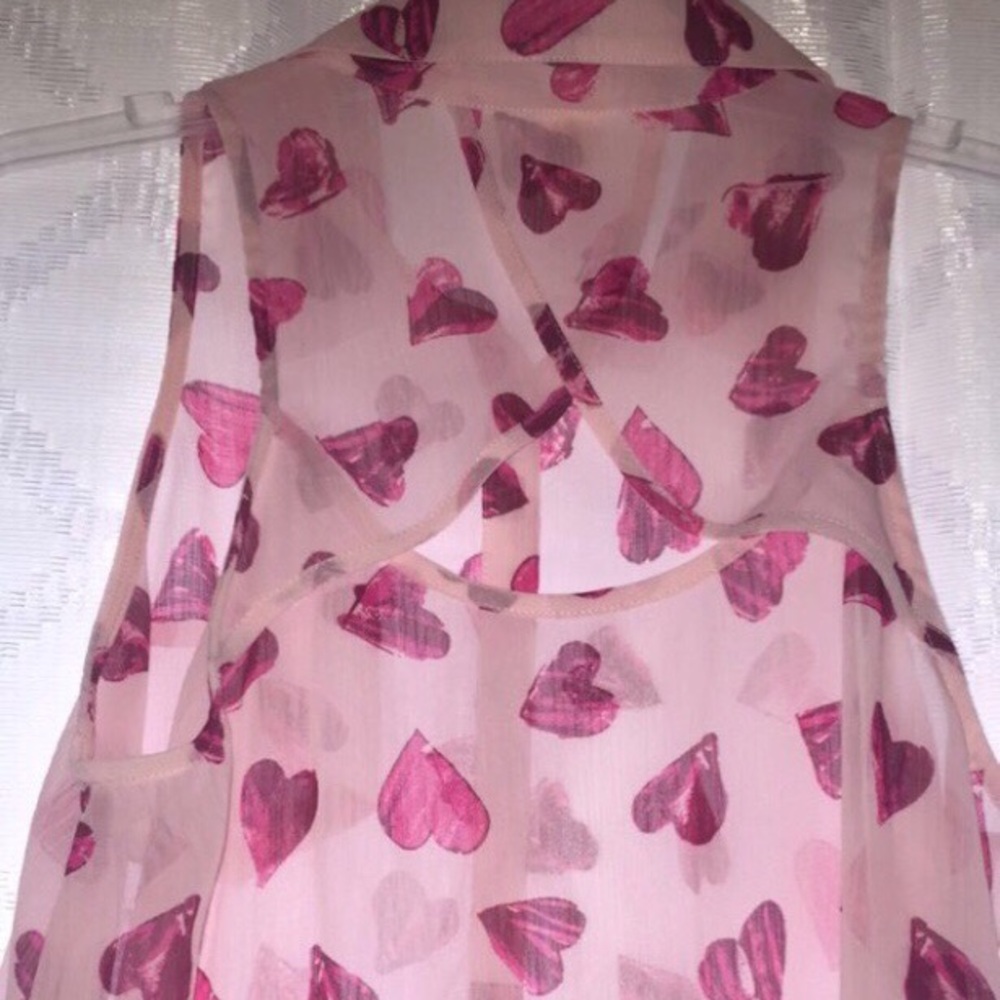 Sheer button up Tank